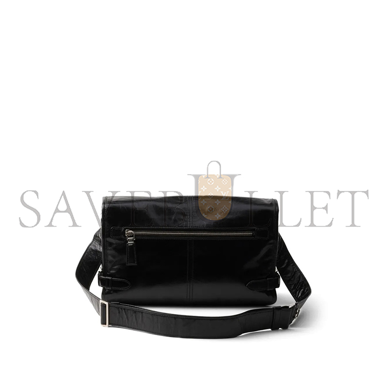 Pra*a LEATHER SHOULDER BAG 2VD073 (30*20*11cm)
